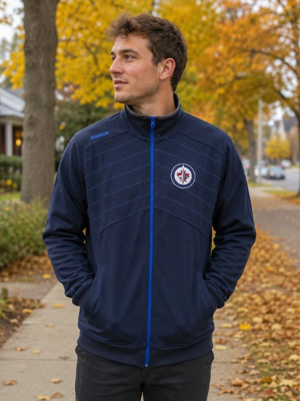 Winnipeg Jets Zip Up Jacket ( LARGE)